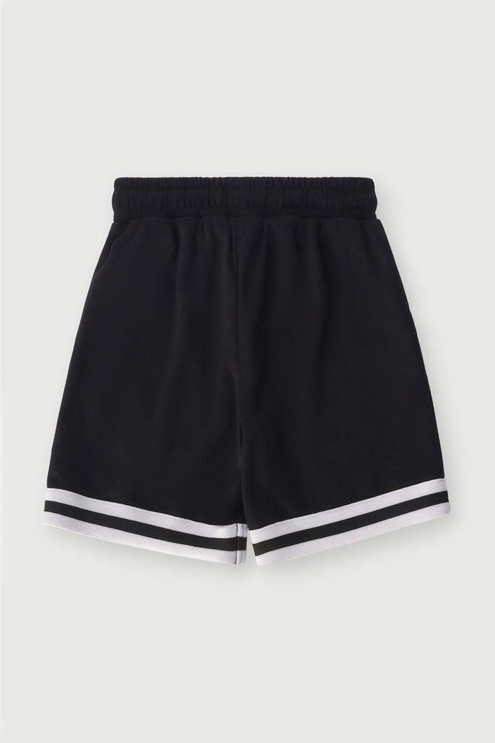 Pre-Boys Teddy Sports Mesh Colourblock Shorts - Stone