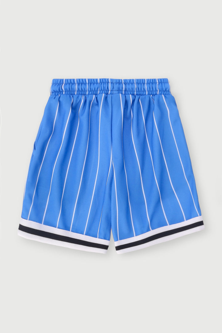 Pre-Boys Sports Mesh Colourblock Shorts - Blue
