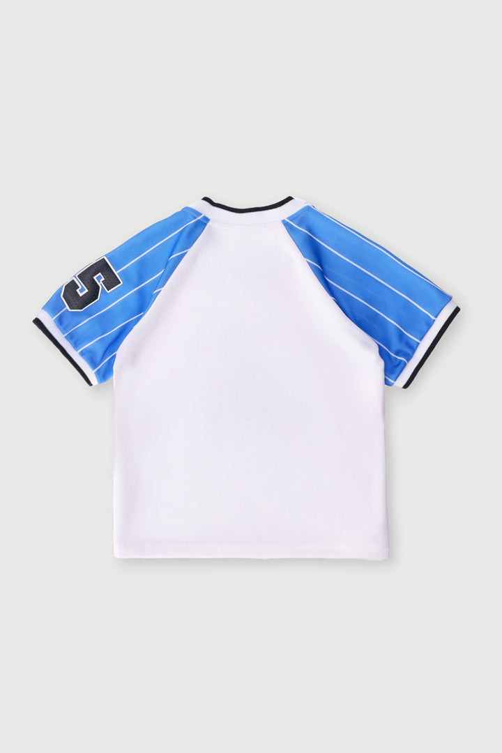 Pre-Boys Sports Mesh Tee - Blue