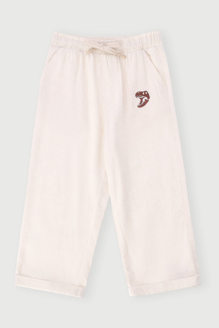 Pre-Boys Linen Pants - Stone