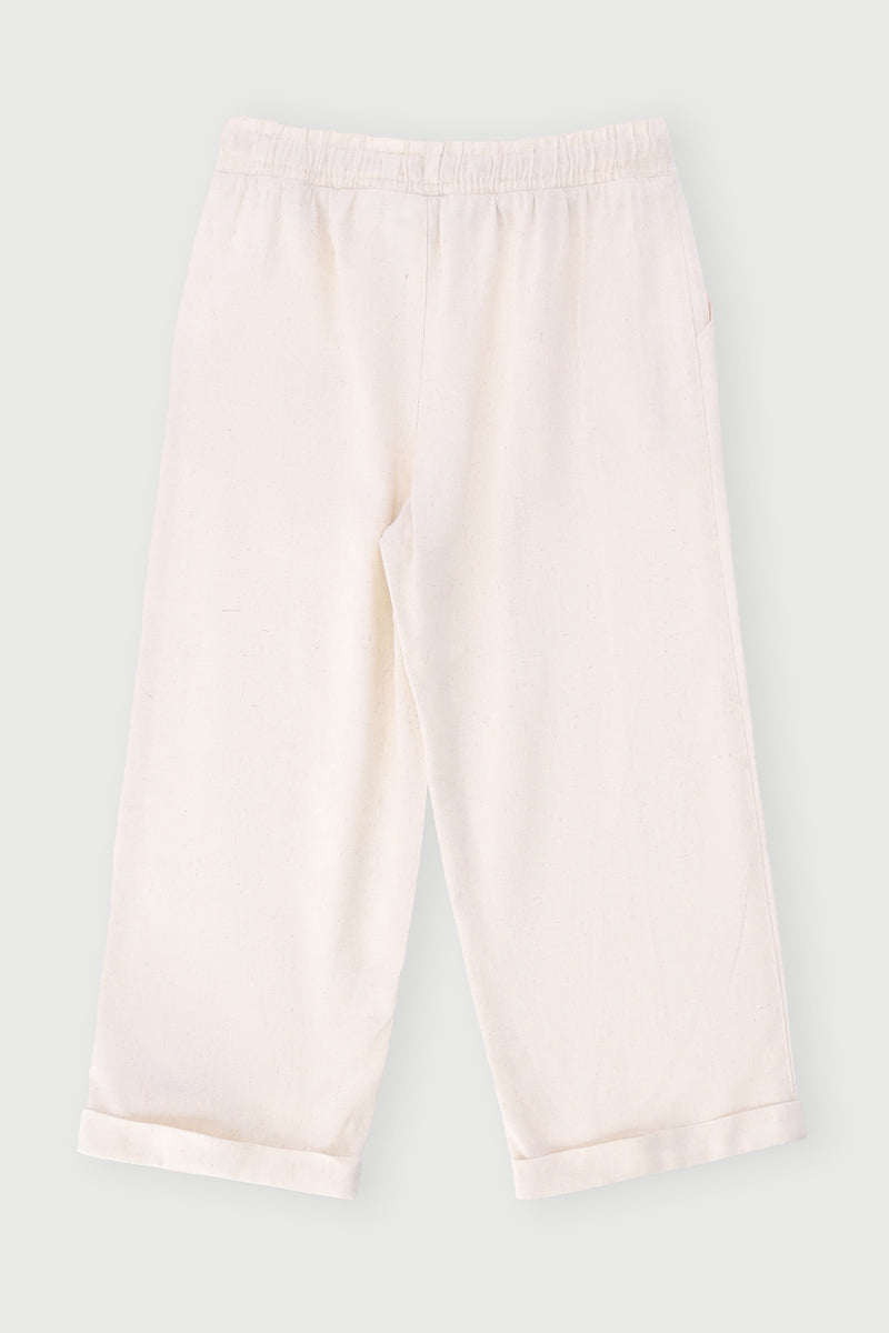 Pre-Boys Linen Pants - Stone