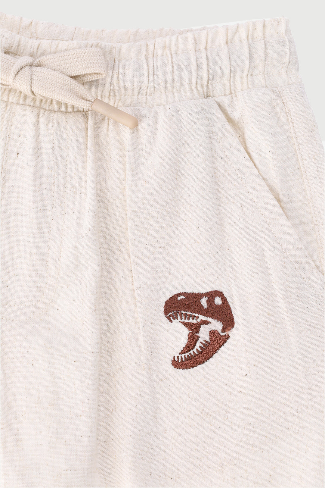 Pre-Boys Linen Pants - Stone