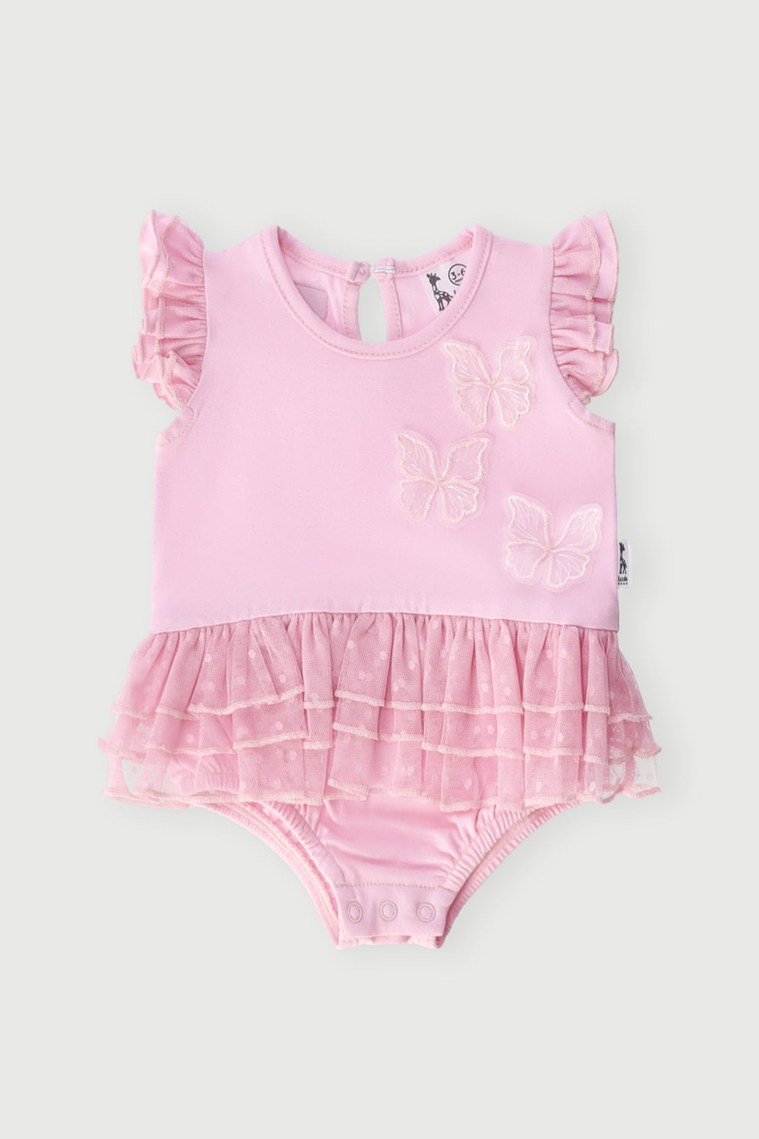 Keedo Baby Girls Special Tutu Babygrow - Dusty Pink
