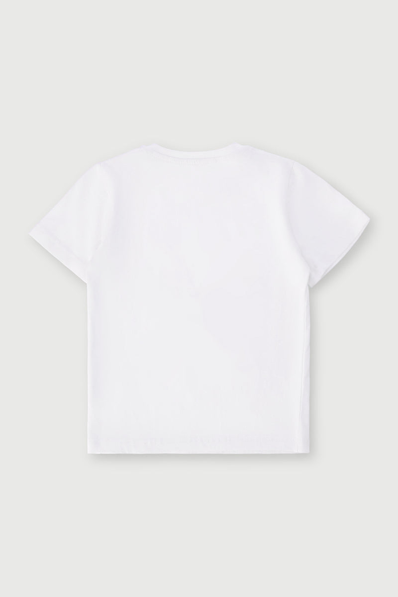 Pre-Boys Short Sleeve Palm Tee - White