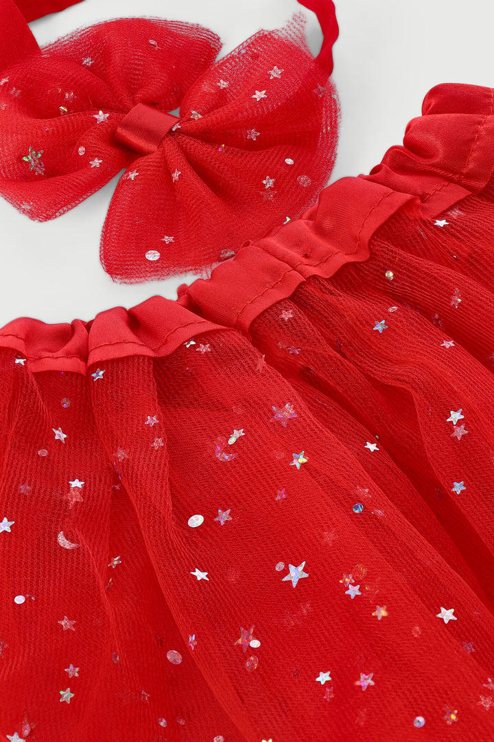 Baby Girls 3 Piece Novelty Tutu - Red