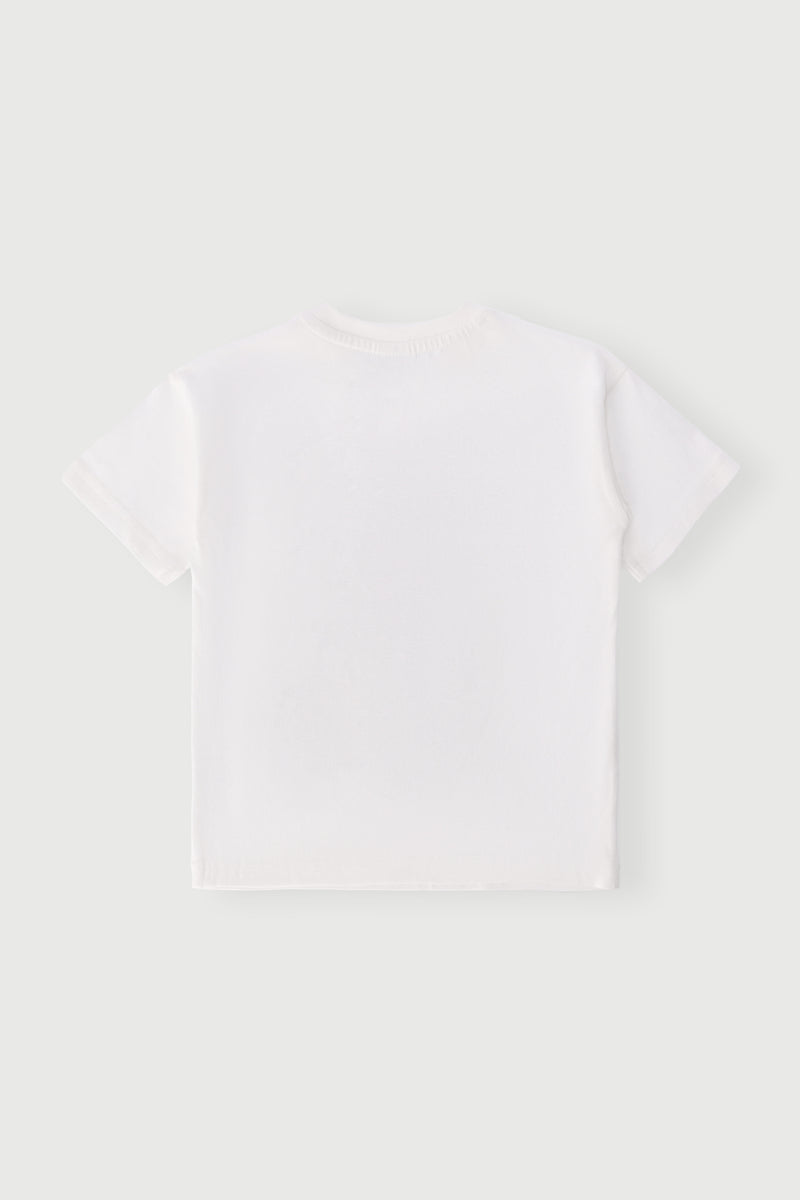 Pre-Boys Christmas Teddy Tee - White