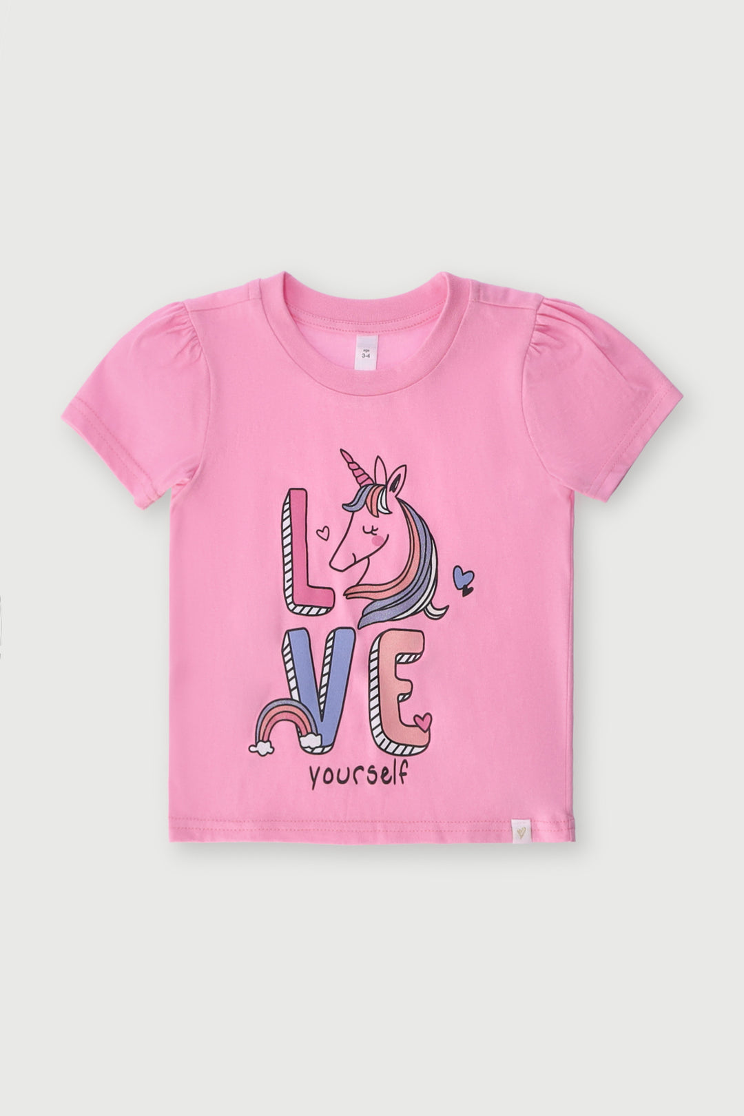 Pre-Girls Unicorn Tee - Pink
