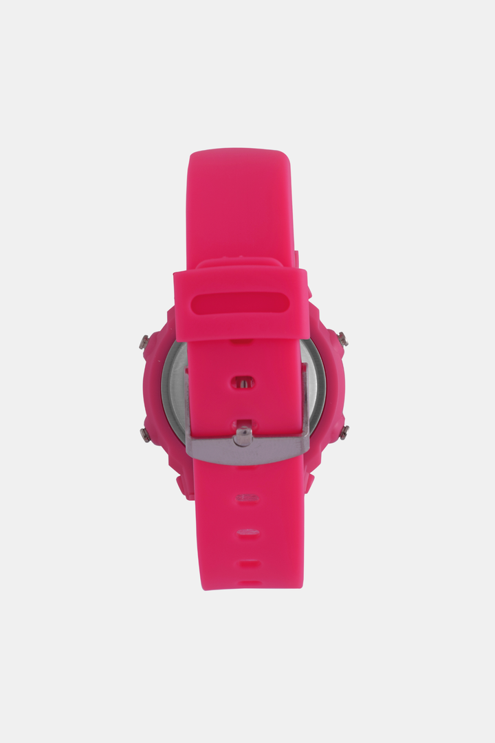 Girls Digital 3ATM Wrist Watch - Bright Pink