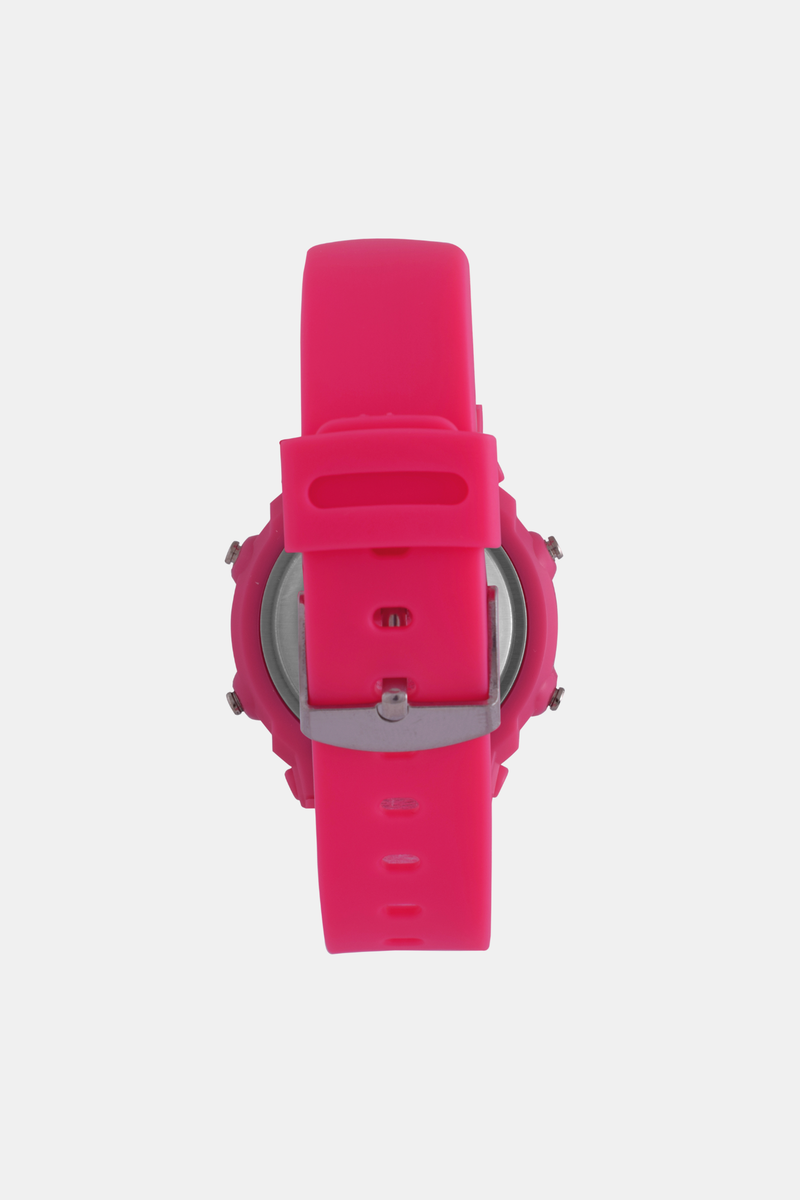 Girls Digital 3ATM Wrist Watch - Bright Pink