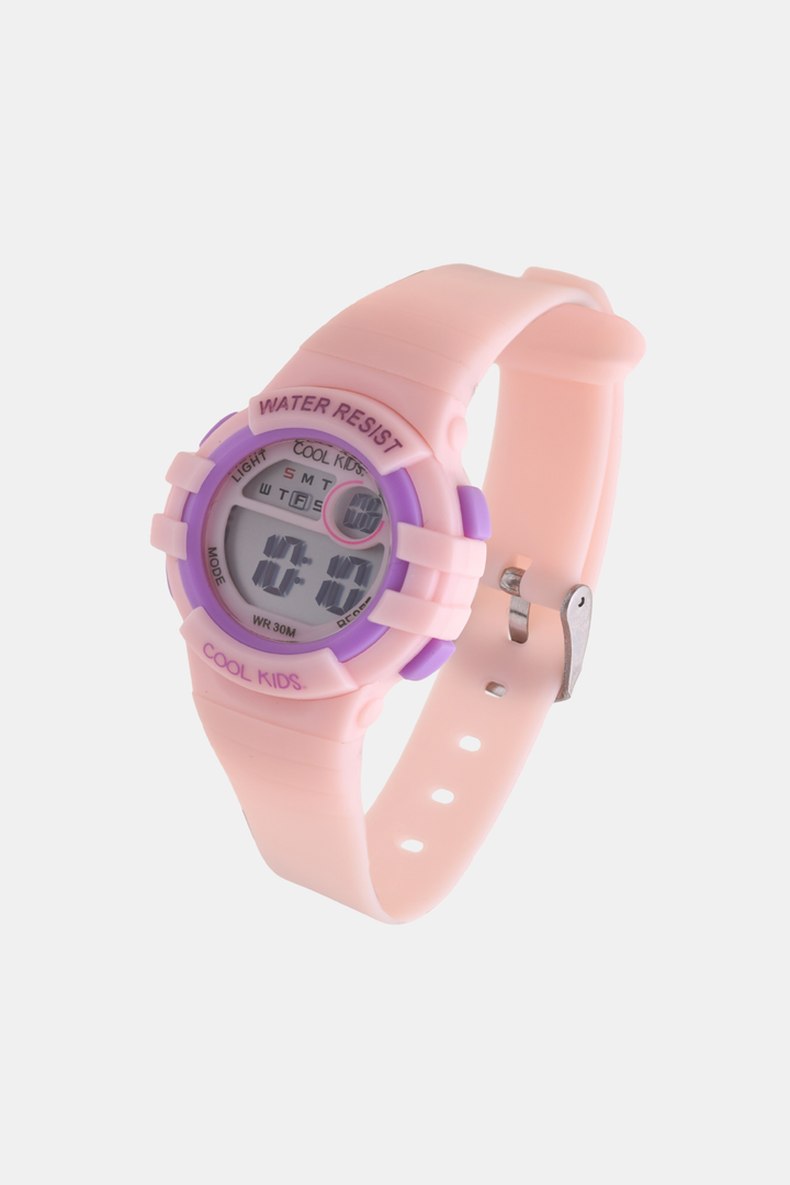 Girls Digital 3ATM Petite Wrist Watch - Light Pink/Lilac