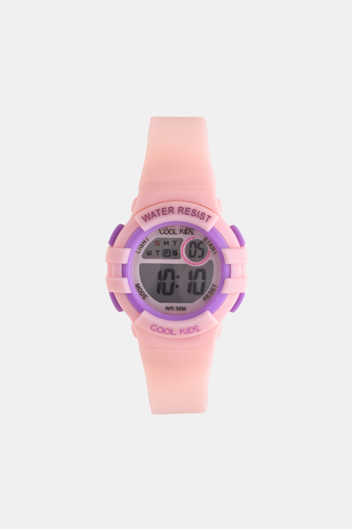 Girls Digital 3ATM Petite Wrist Watch - Light Pink/Lilac