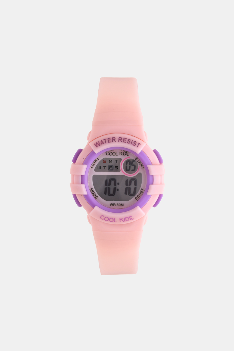 Girls Digital 3ATM Petite Wrist Watch - Light Pink/Lilac