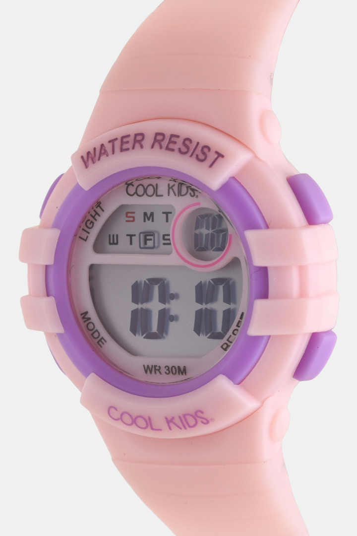 Girls Digital 3ATM Petite Wrist Watch - Light Pink/Lilac