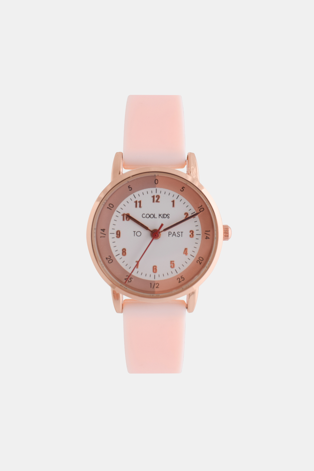 Girls Resin Time-Teacher Analogue Watch - Rose Gold