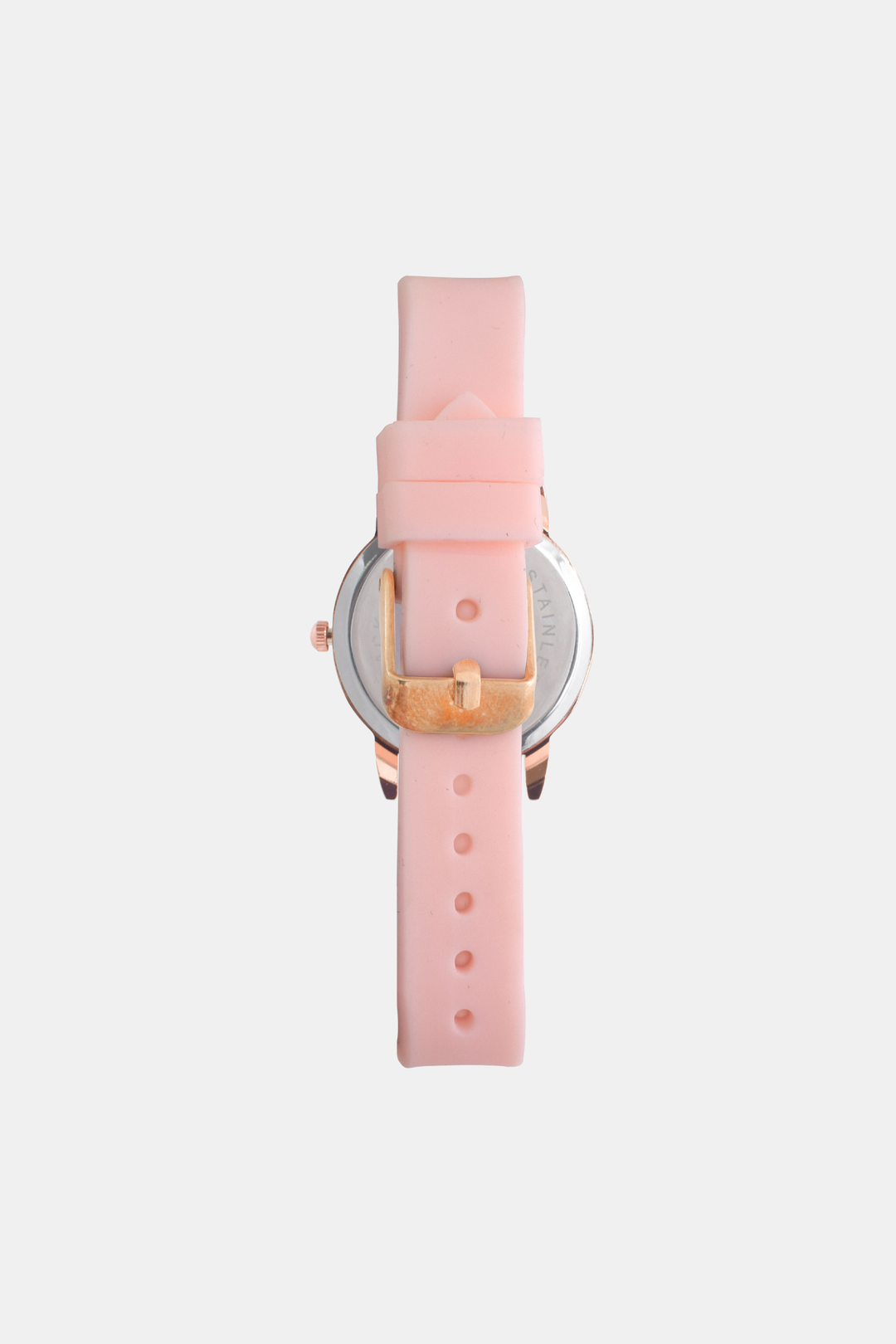 Girls Resin Time-Teacher Analogue Watch - Rose Gold