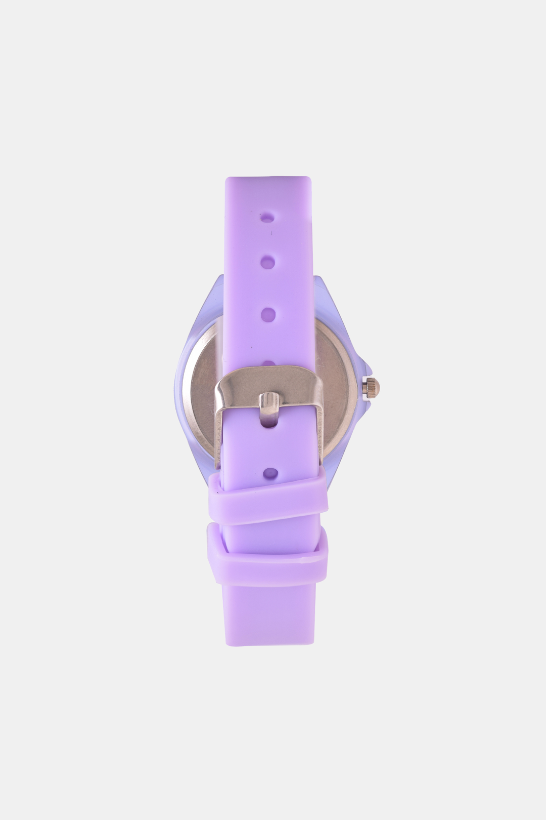 Girls Resin Heart Analogue Watch - Lilac