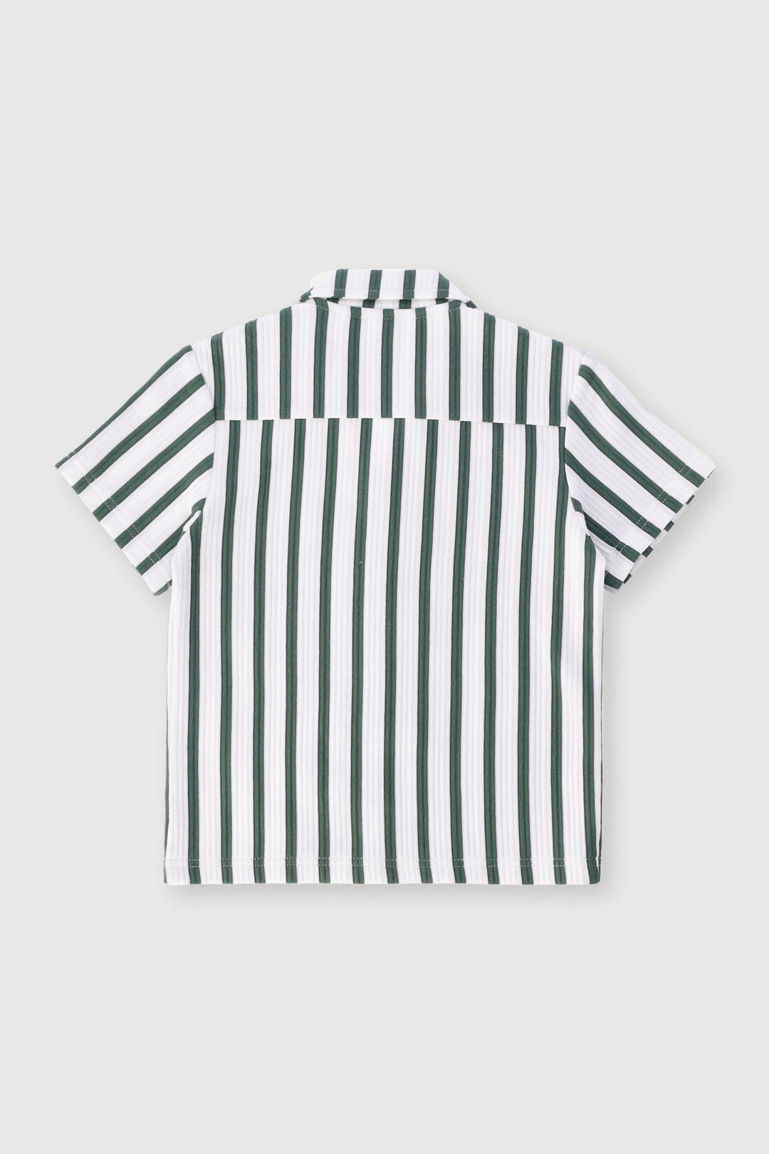 Pre-Boys Stripe Ottoman Shirt - Cream