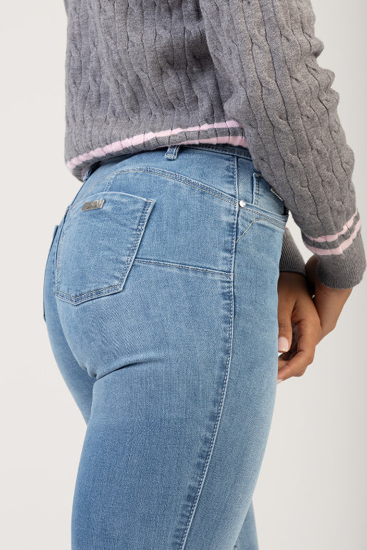 Blair Mid Waist Skinny Bumbooster Denim - Medium Wash