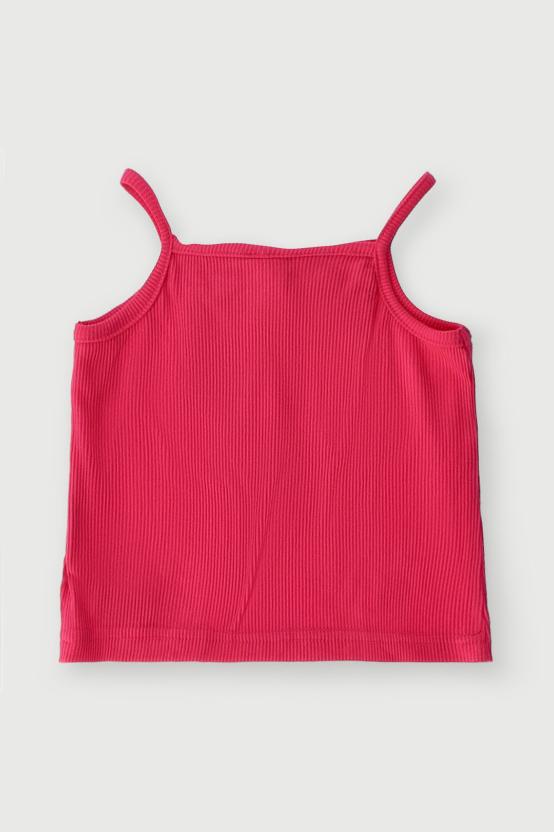 Pre-Girls Bow Rib Vest - Cerise