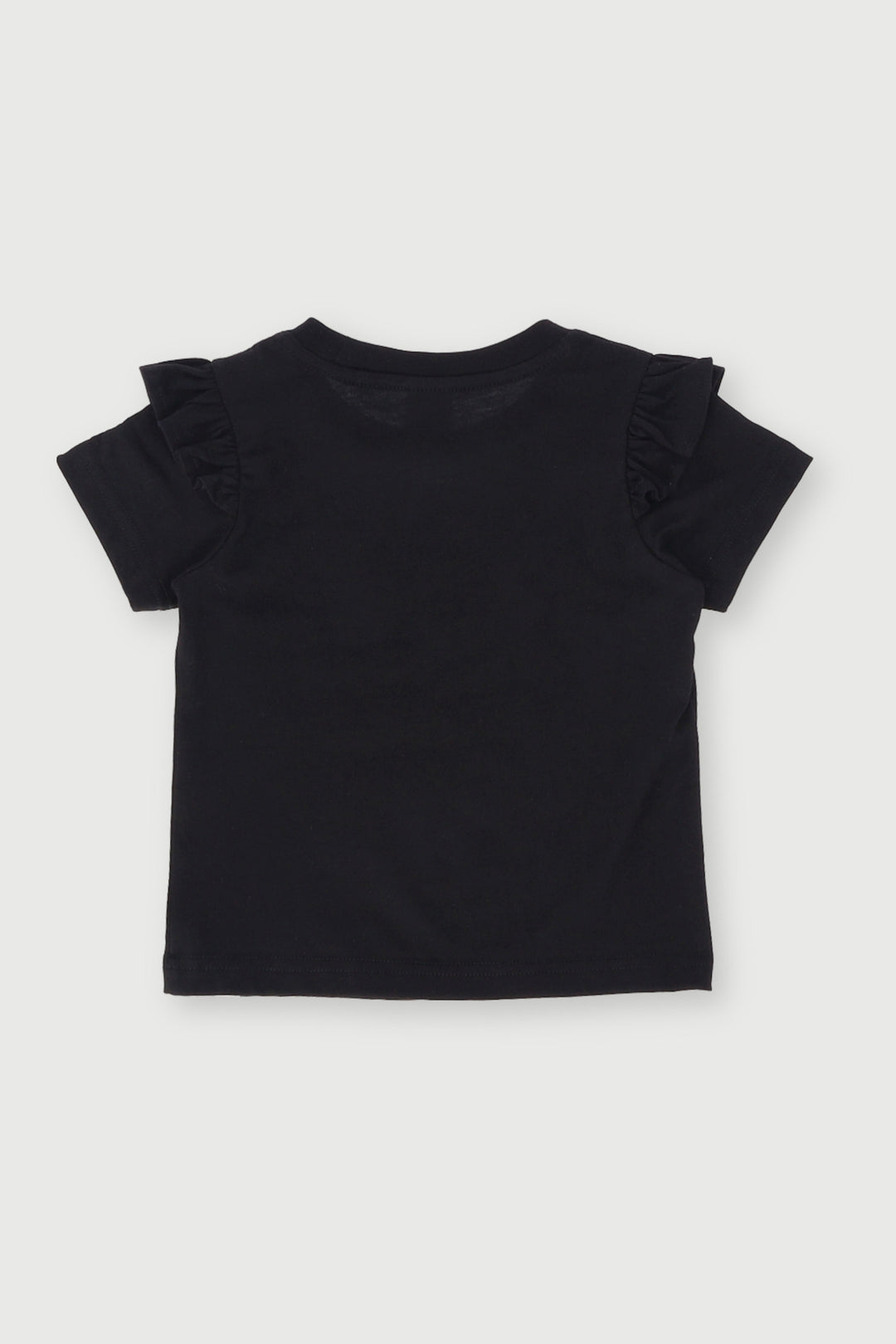 Pre-Girls Xmas Print Tee - Black