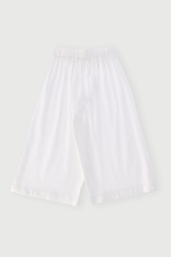 Pre-Girls Linen Pull On Pants - White