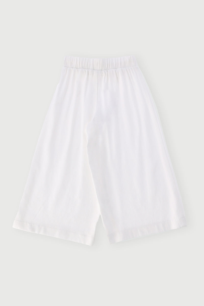 Pre-Girls Linen Pull On Pants - White