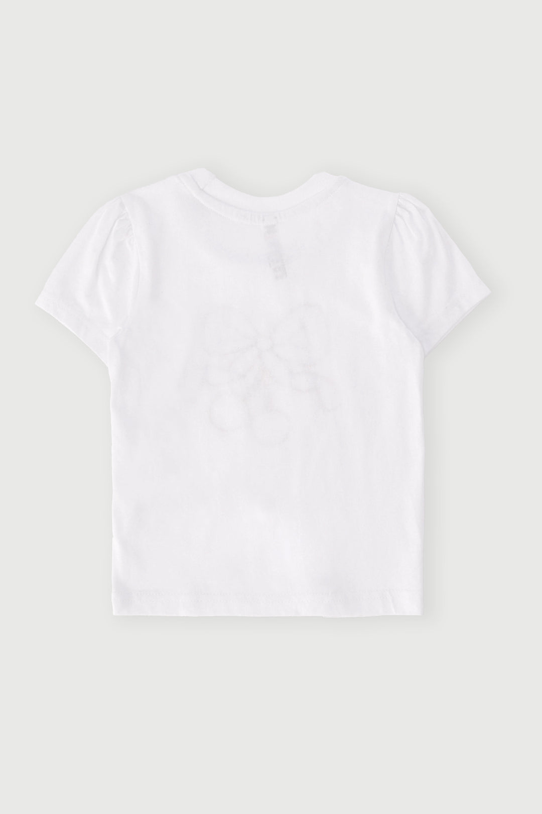Pre-Girls Bow Applique Tee - White