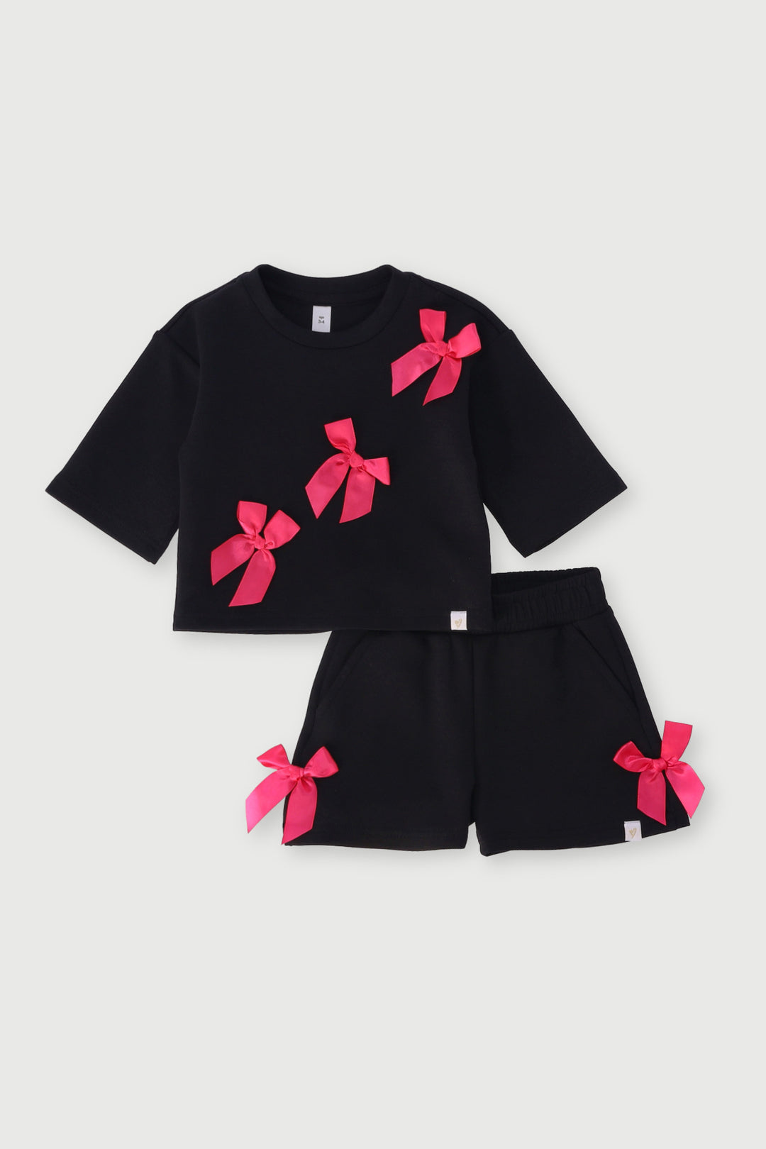 Pre-Girls Scuba Bow Set - Black