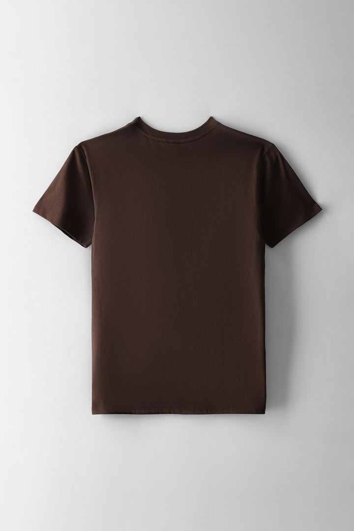 Boys Cooked Skateboard Print T-Shirt - Chocolate