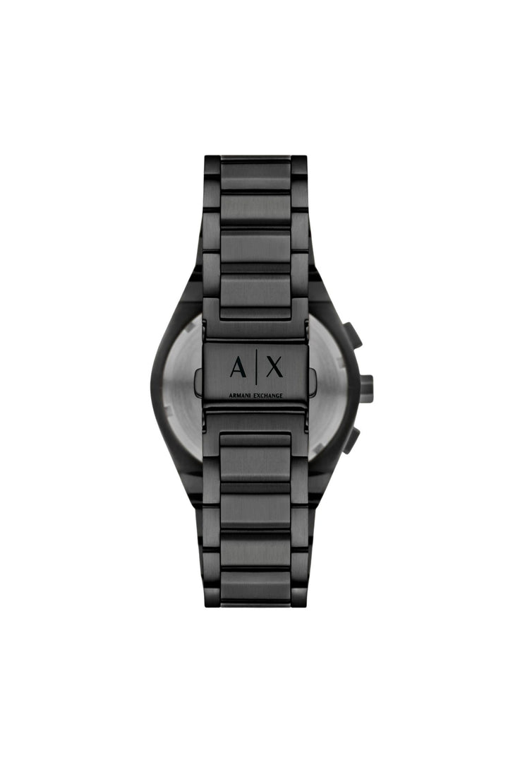 Mens Sync Chronograph Black Stainless Steel Watch