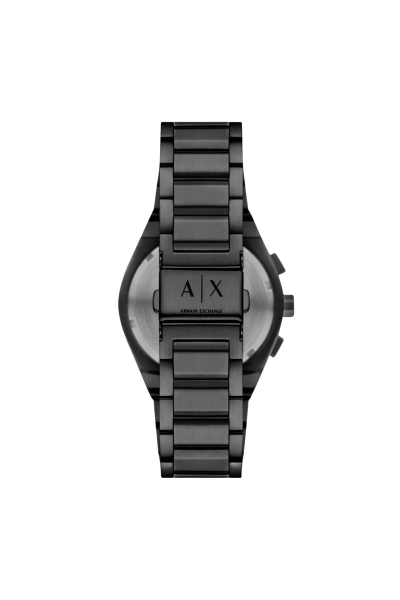 Mens Sync Chronograph Black Stainless Steel Watch