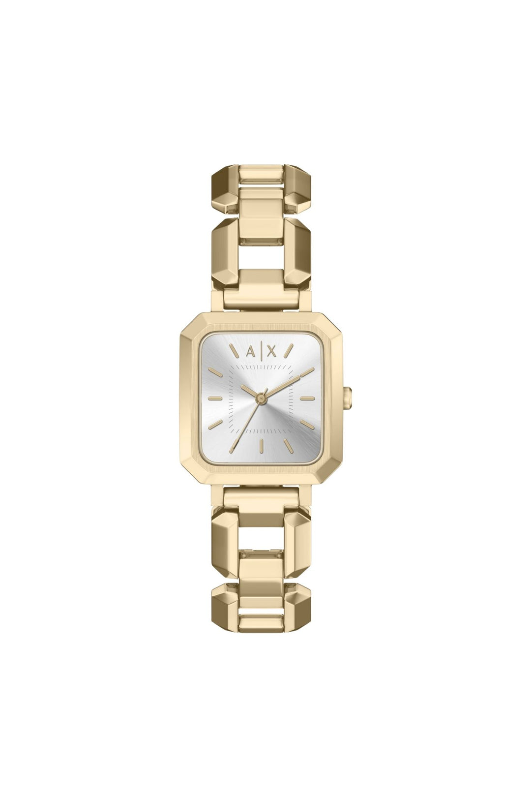 Ladies Three-Hand Gold-Tone Stainless Steel Watch And Necklace Set