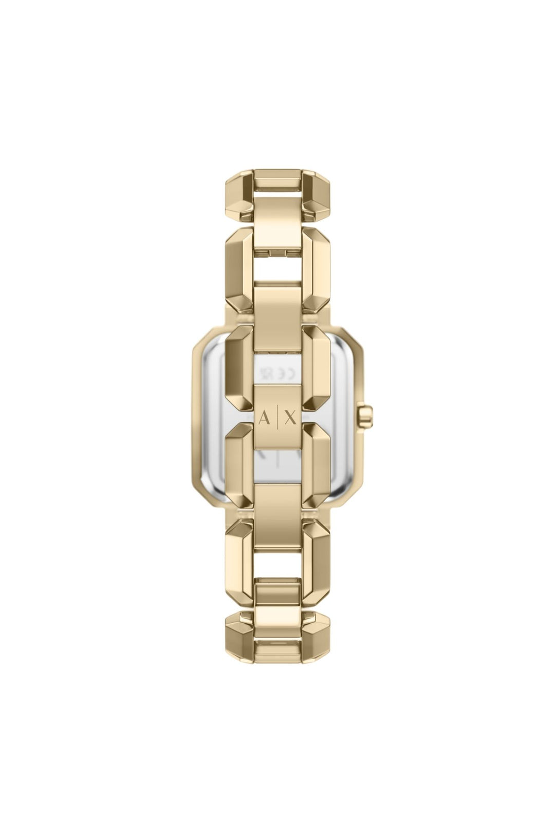 Ladies Three-Hand Gold-Tone Stainless Steel Watch And Necklace Set
