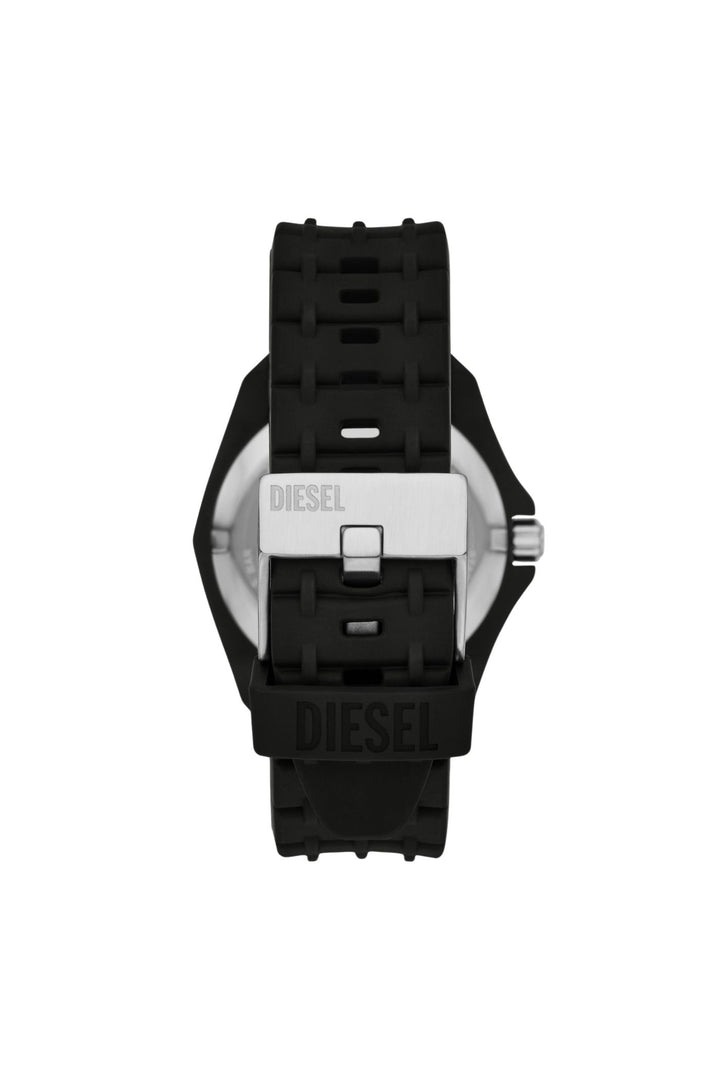 Mens Stinger Three-Hand Black Silicone Watch