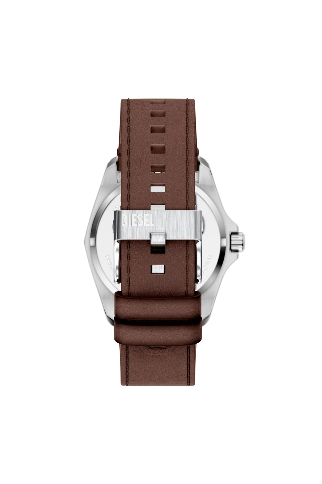 Mens Stinger Three-Hand Brown Leather Watch