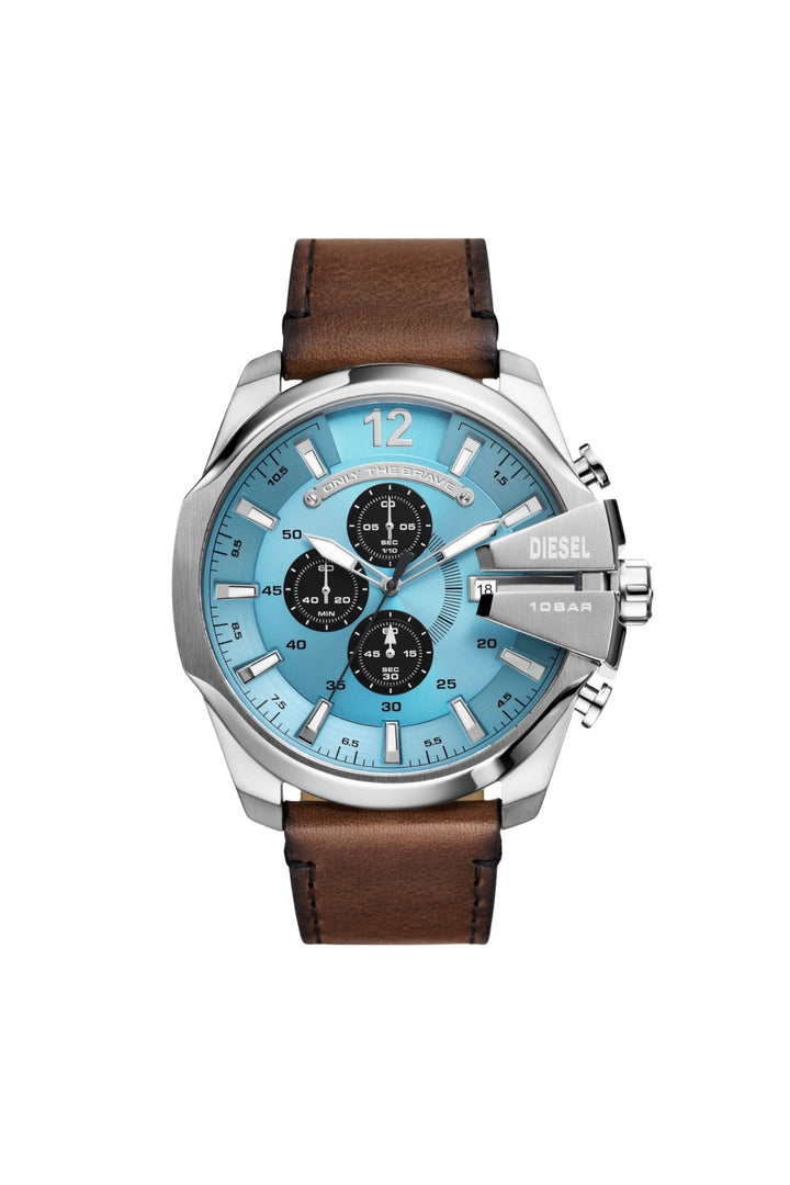 Mens Mega Chief Chronograph Brown Leather Watch