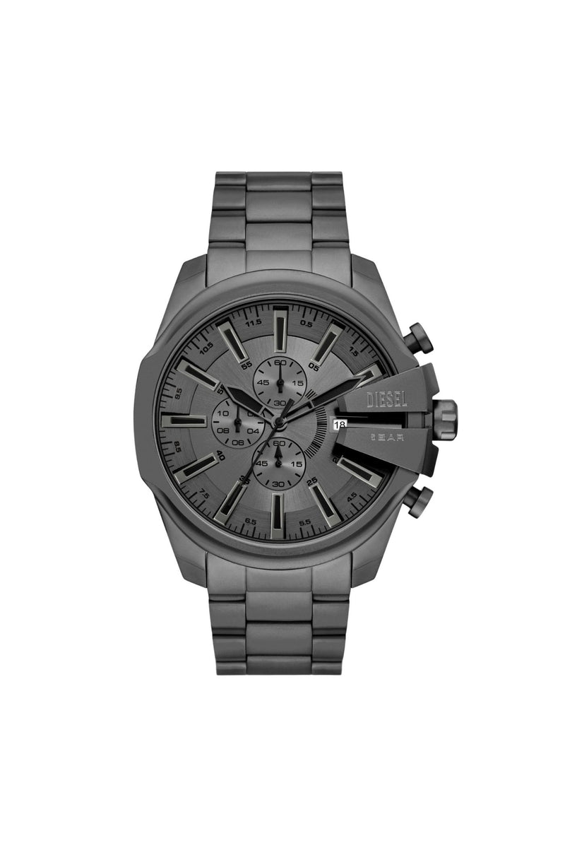 Mens Mega Chief Slim Chronograph Gray Stainless Steel Watch