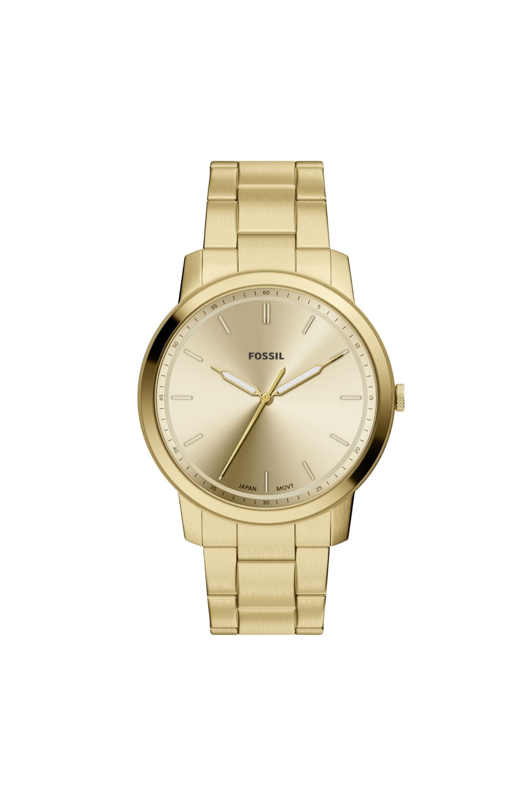 Mens Minimalist 44Mm Three-Hand Gold-Tone Stainless Steel Watch