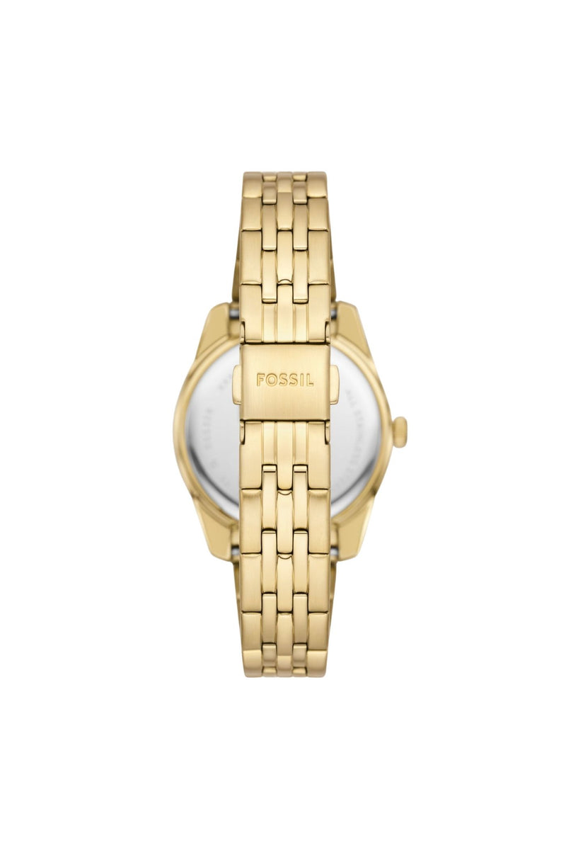 Ladies Scarlette 33Mm Three-Hand Date Gold-Tone Stainless Steel Watch