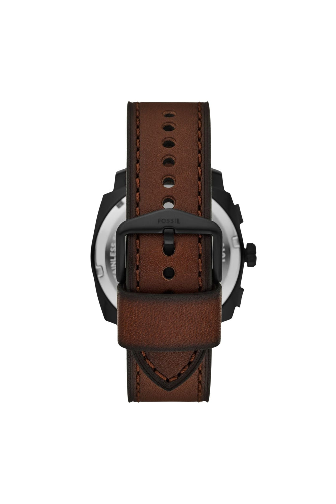 Mens Machine 44Mm Chronograph Brown Leather Watch