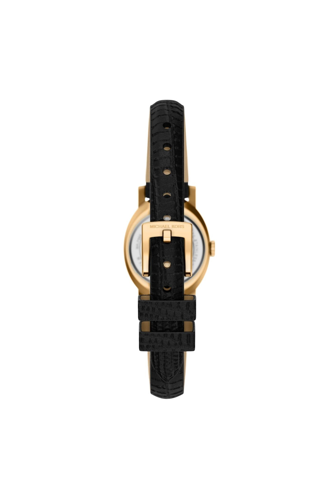 Ladies Maude Three-Hand Black Leather Watch