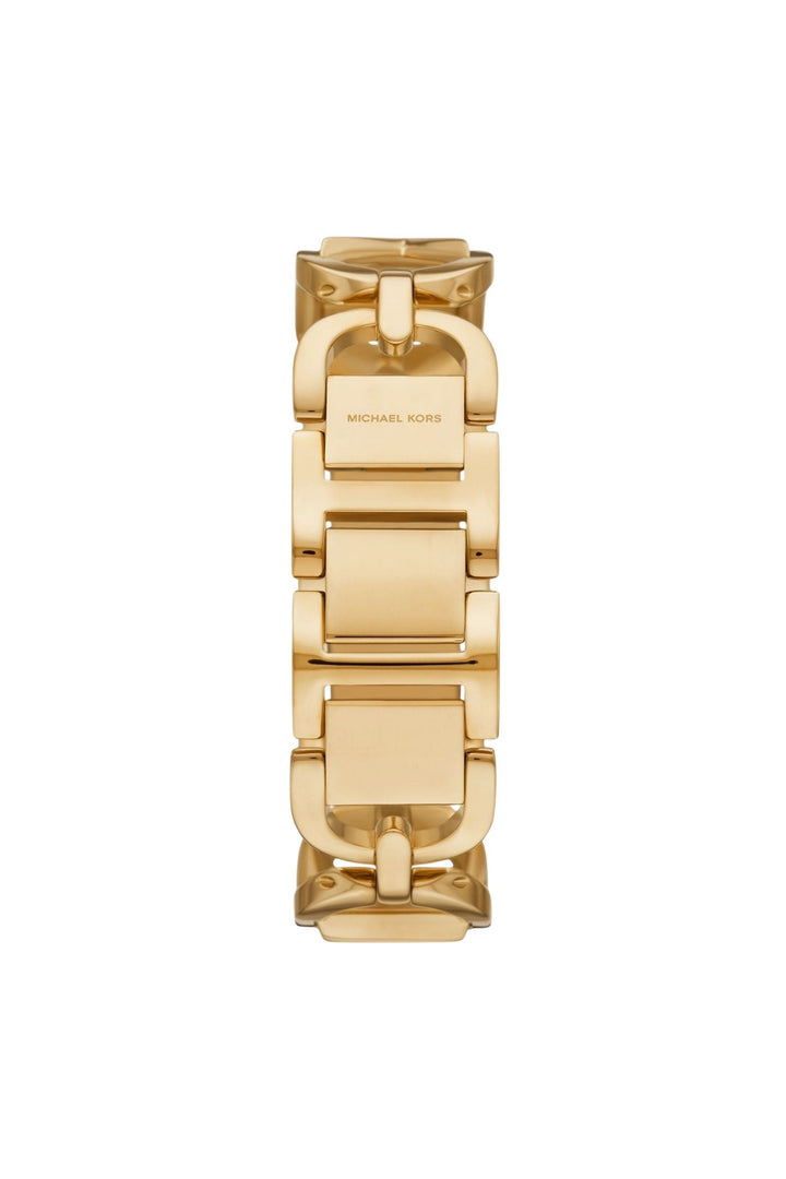 Ladies Mk Empire Three-Hand Gold-Tone Stainless Steel Watch
