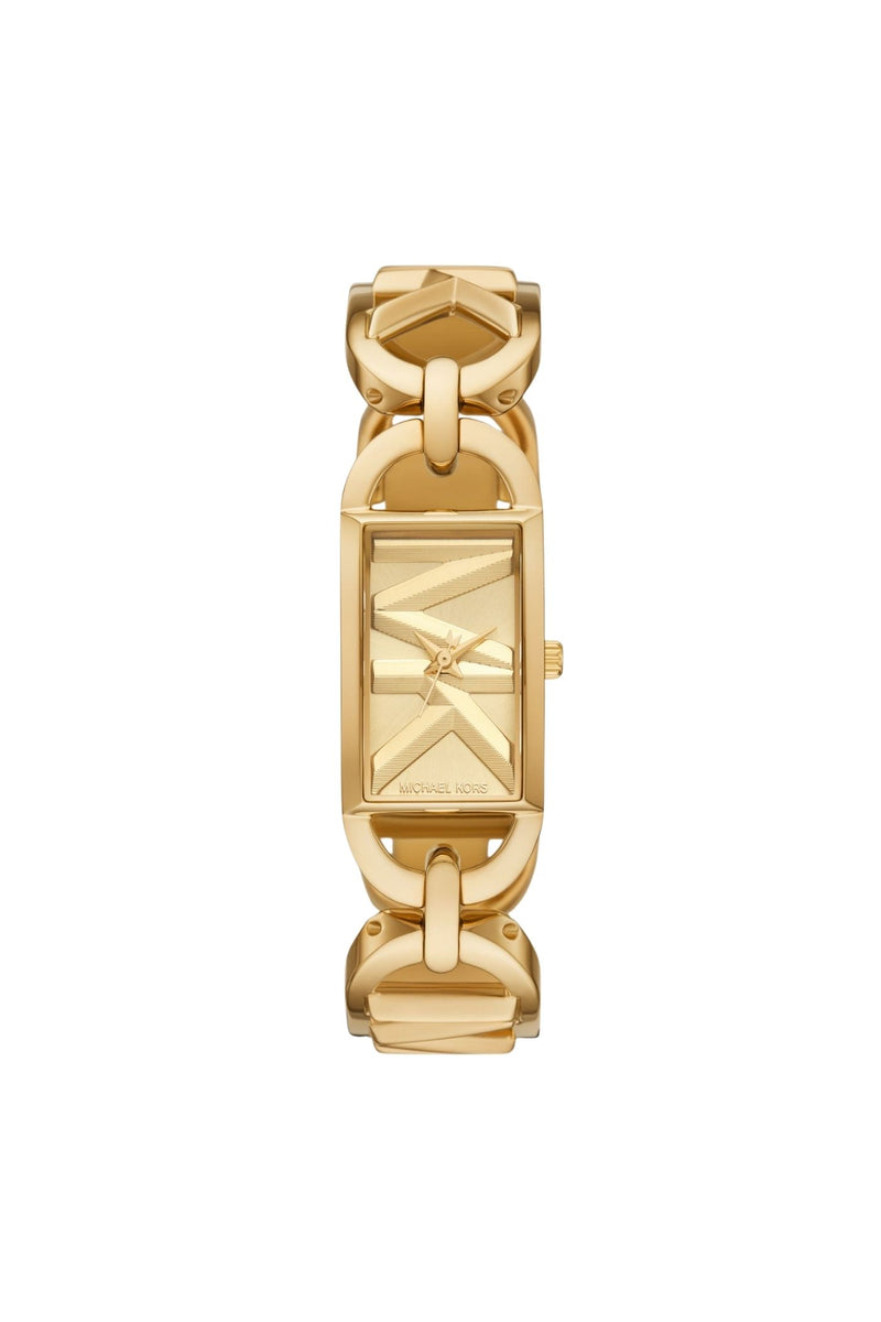 Ladies Mk Empire Three-Hand Gold-Tone Stainless Steel Watch