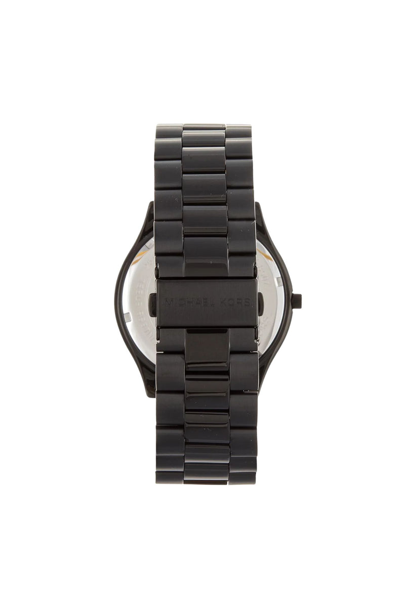 Mens Slim Runway Black Three-Hand Watch