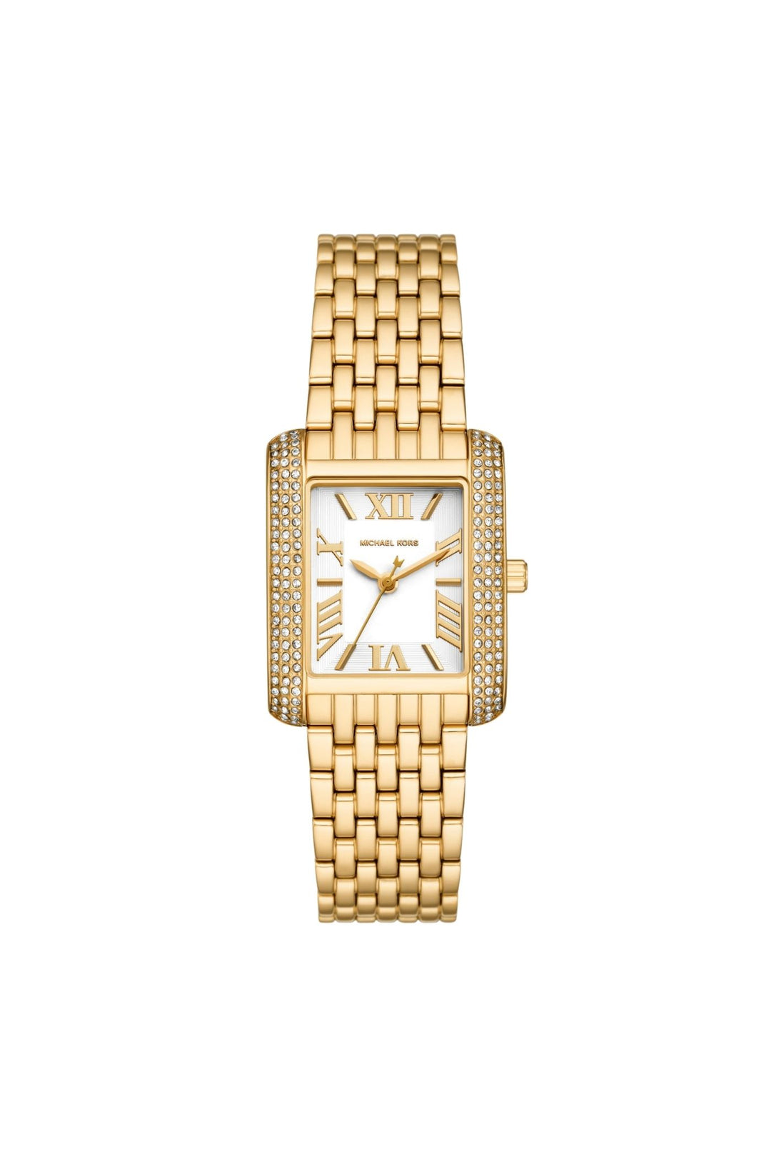 Ladies Emery Three-Hand Gold-Tone Stainless Steel Watch