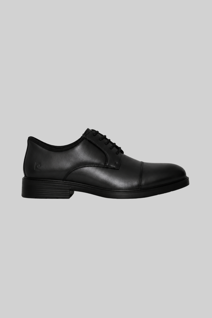 Eezy Fit Toe Cap Derby Shoe - Black