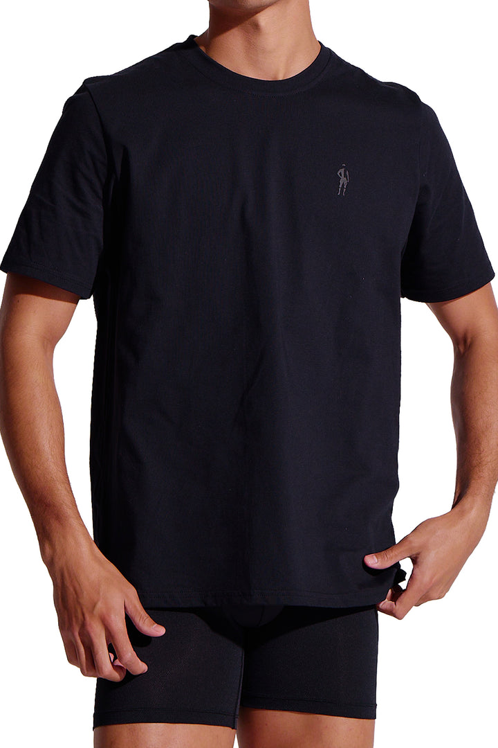 Logo Crew Neck Tee - Black