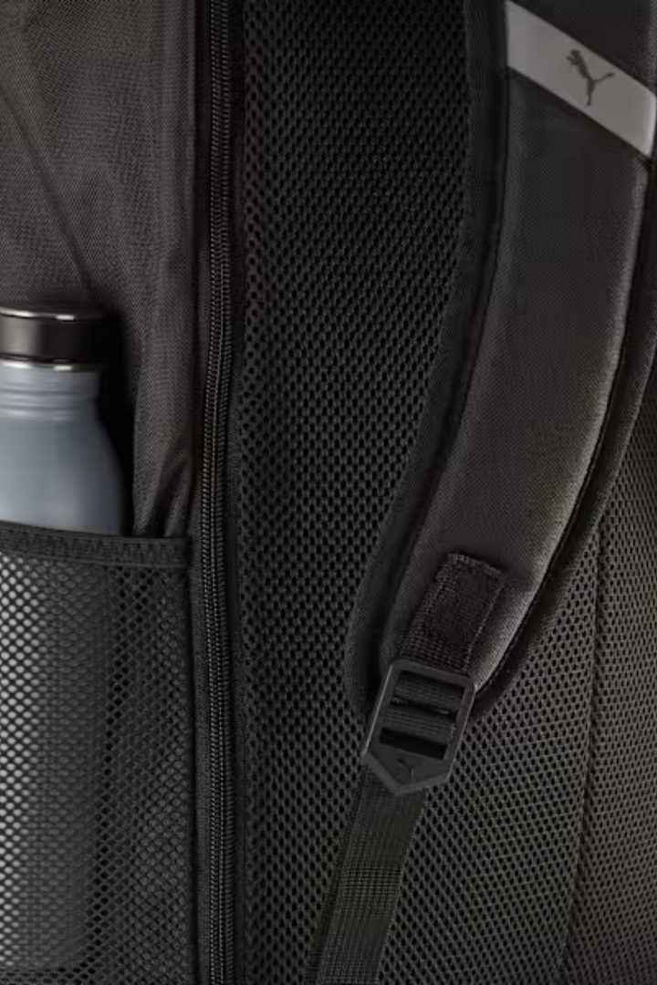 Tech Roll Top Backpack - Black