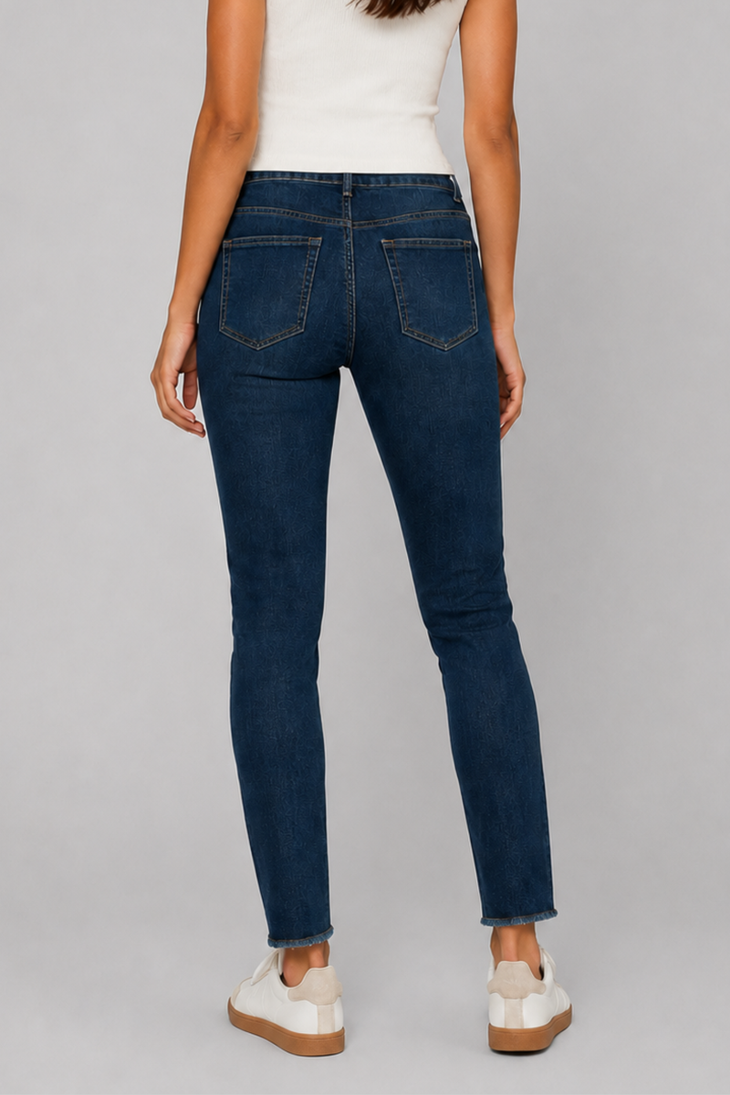 Supersoft Ankle Grazer Skinny Denim - Dark Wash