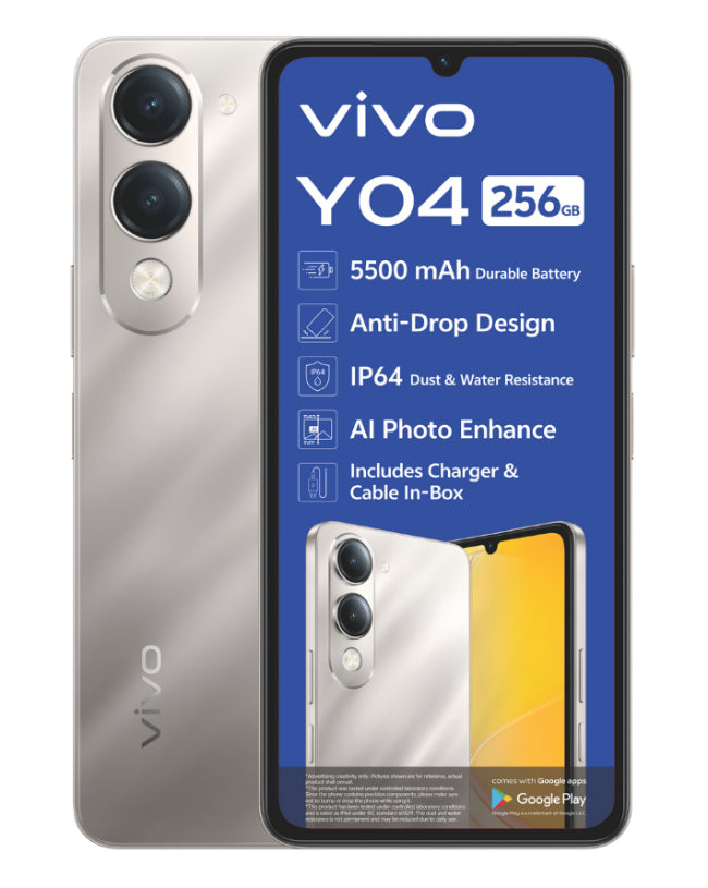 Y04 4G 256GB Box Deal Gold Cellphone